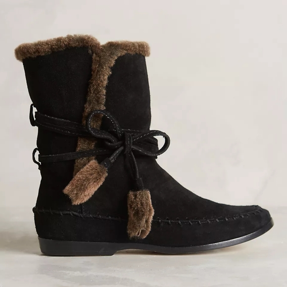 Cynthia Vincent Hustle Shearling Moccasin Boot - Picture 2 of 8